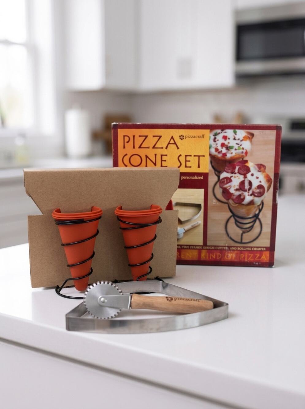 Pizzacraft Pizza Cone Set 6pc Baking Kit